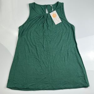 Tasamo Green Cotton Sleeveless S37-14